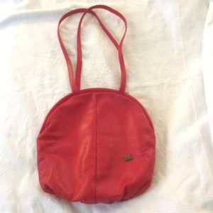 1980’s vintage Rene Gallet faux leather red purse